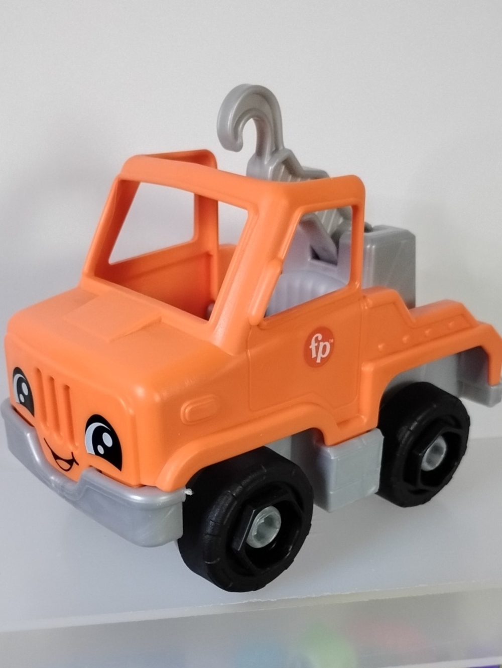 Fisher Price Little People Orange Tow Truck NWOT City Worker Vehicle